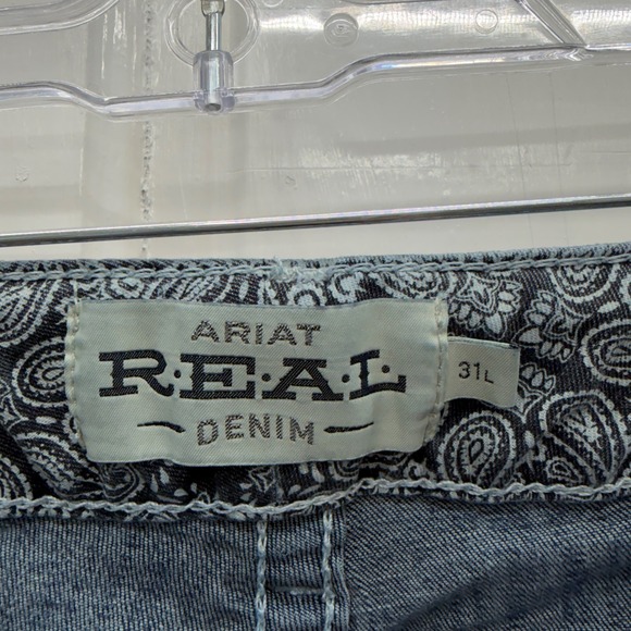 Ariat Real Denim Ivy Thick Stitch Straight Leg Jeans Women's 31L 31 Long Tall - Picture 6 of 11